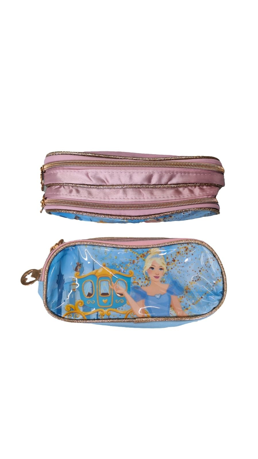 Kit Mochila Cinderela Com Rodinhas kit com 3 - Imagem 3